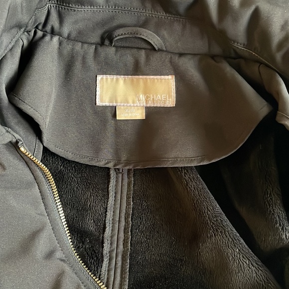 Black Michael Kors lined fall jacket - Picture 7 of 11